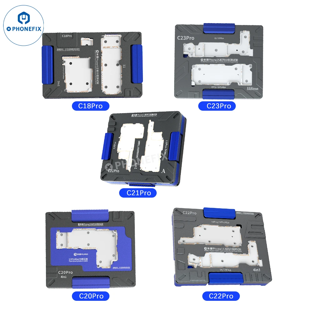 

MiJing Motherboard Layered Test Stand C23 C22 C21 C20 C18 Pro iSocket for iPhone 11-15PM Mainboard Function Diagnostic Fixture