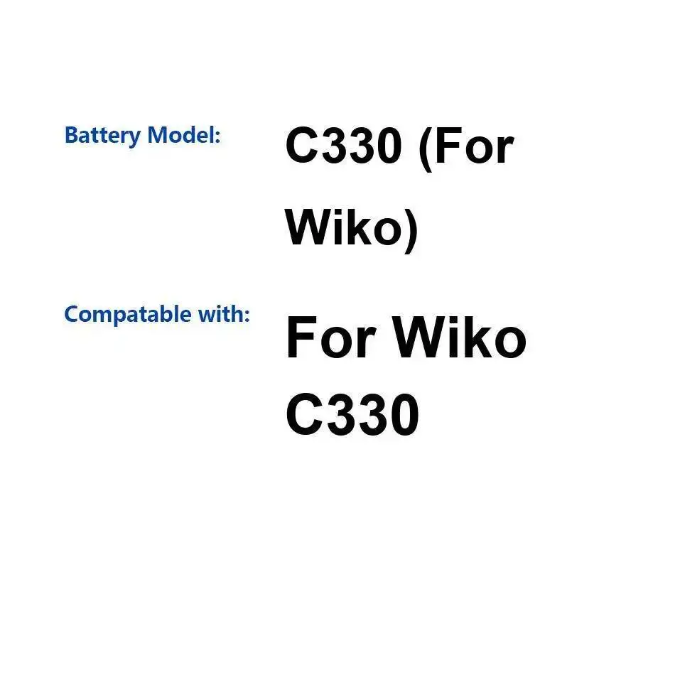 

Для Wiko C330 Премиум Сменный высокоэффективный аккумулятор для мобильного телефона емкостью 1220 мАч