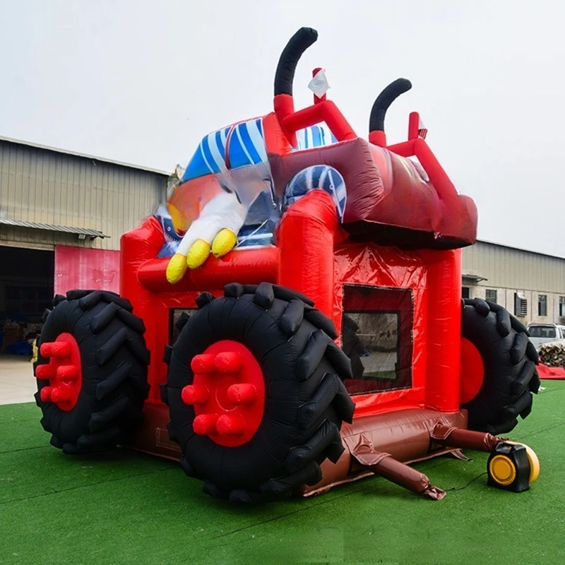 Bouncy house, car-type bouncy castle, pink castle, rental for parties