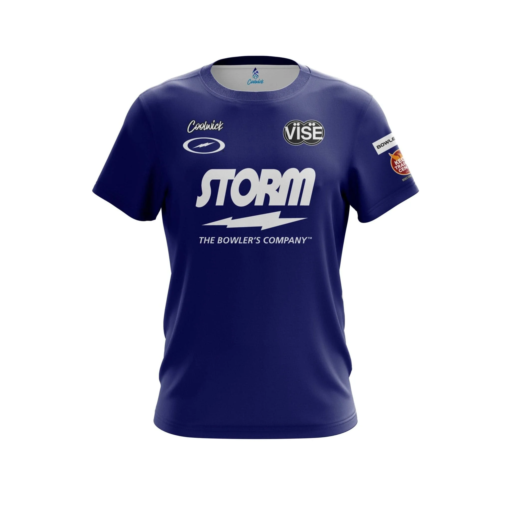 Neues Coolwick Storm Bowling-Trikot, schwarzes Lightning-Logo, kurzärmeliges T-Shirt, Performance Pro Player, Casual Sport, Familien- und Kinder-T-Shirts – Detail 8
