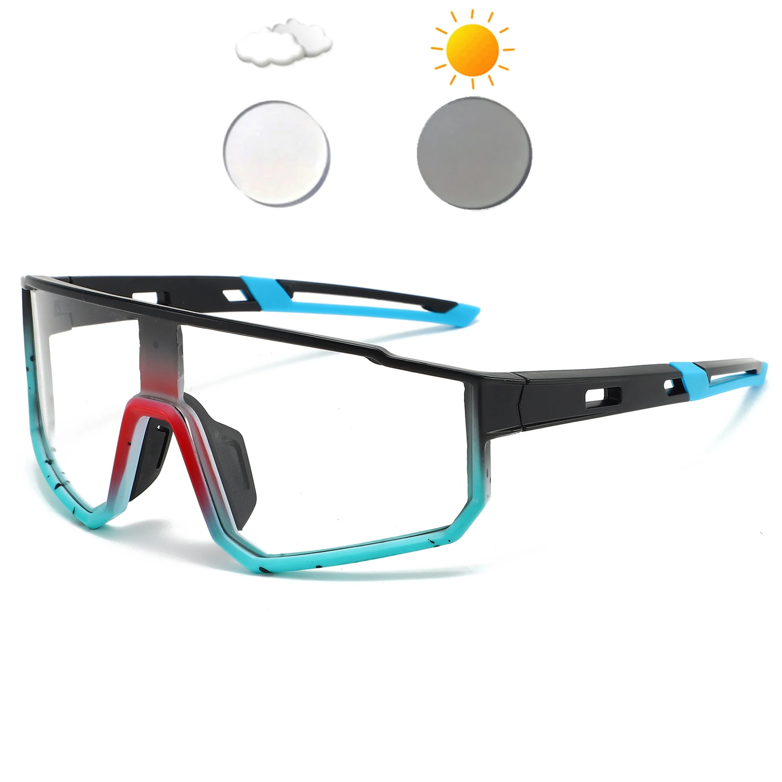 

Brand New Fashion Photochromic Cycling Sunglasses Men Women Driving Square Hiking Sun Glasses Male Female Outdoor Sport Eyewear