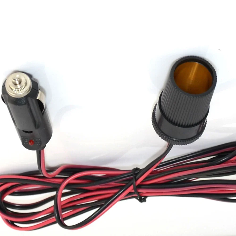 3 Meter 12V Charger Cable Socket Car Cigarette Lighter Extensions Charging Starting Auto Battery Cables Connectors