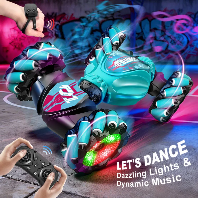

4WD Off-Road Gesture Sensing Monster Drift Car,360° Rotation Deformable Remote Control Car, All Terrain Toy Car for Kids Gift
