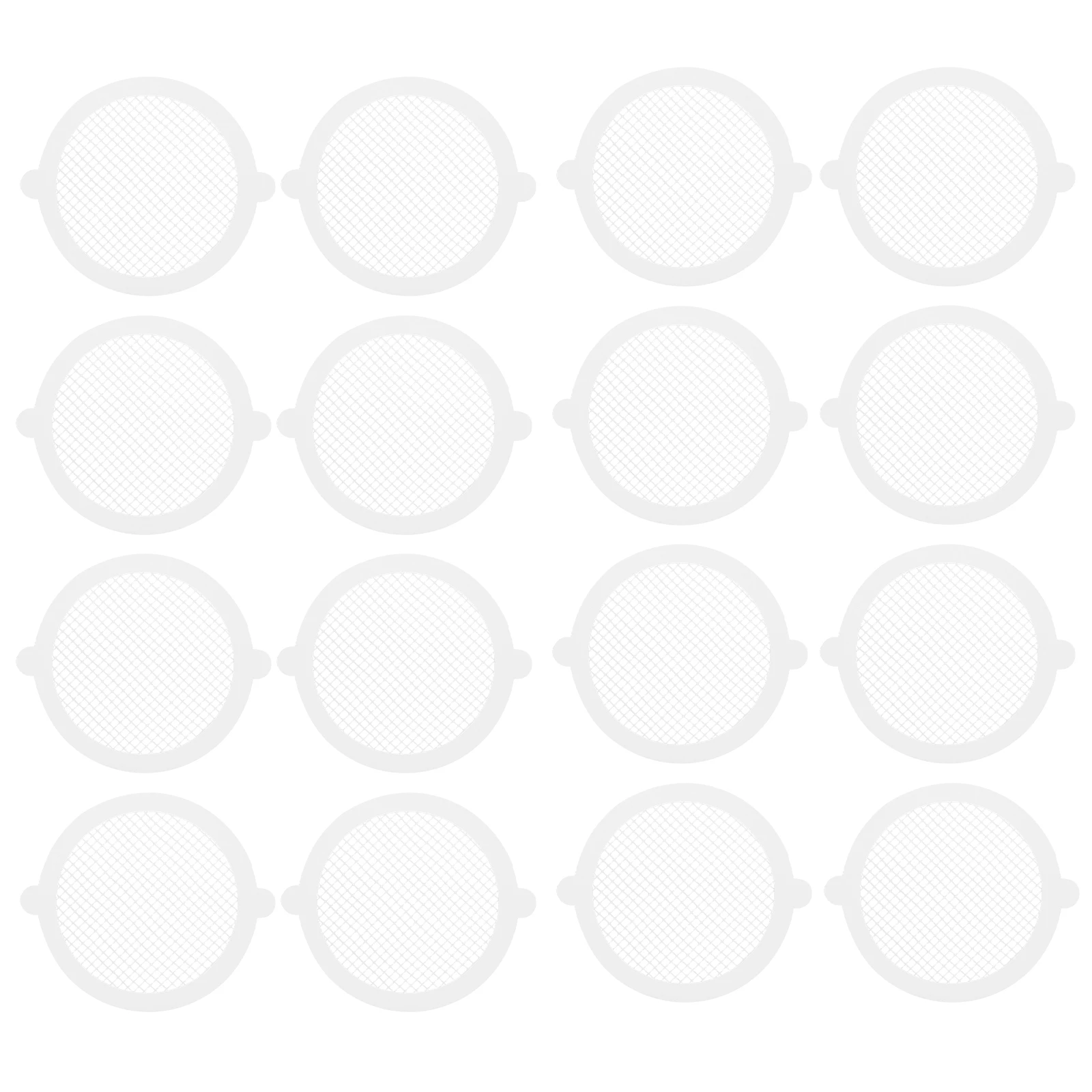 

30Pcs Glass Fiber Sewer Filter Stickers Home Bathroom Sink Hair Proof Cover Easy to Use and Replace Anti-Block Stickers