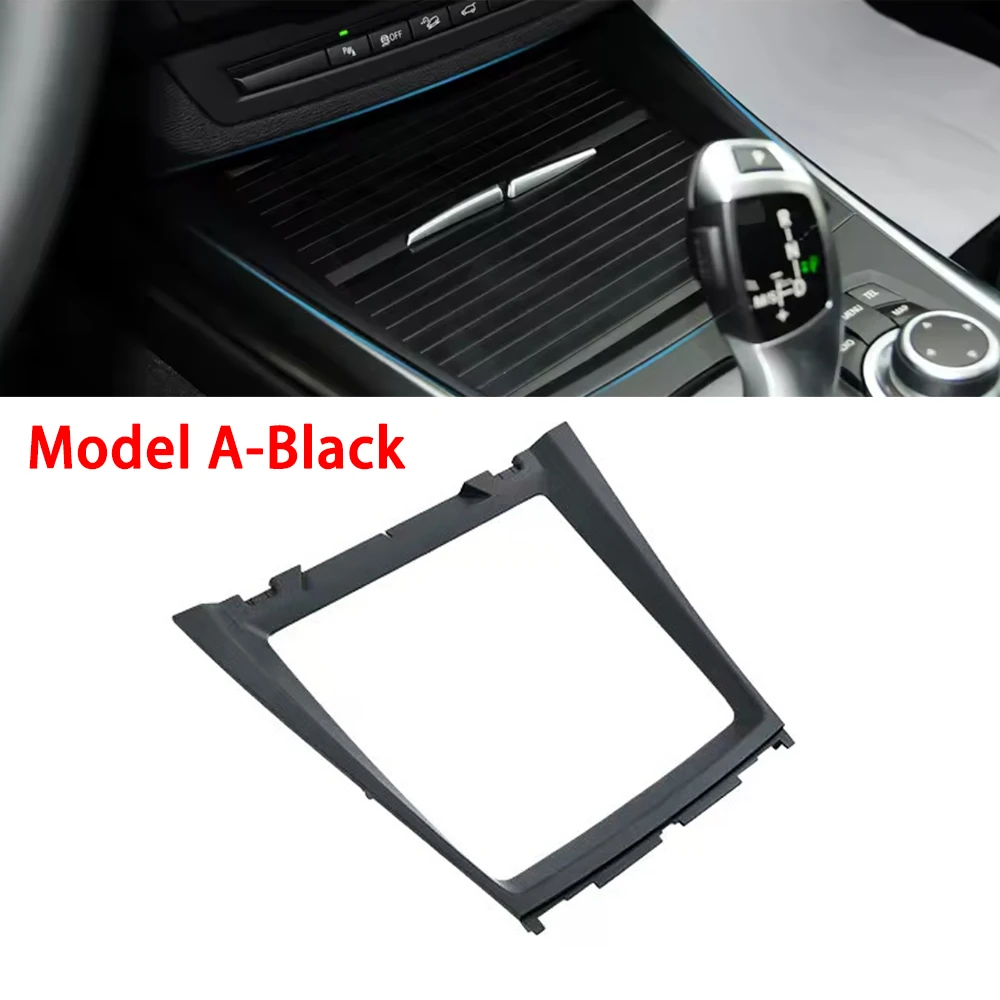 For BMW X5 X6 E70 E71 E72 Car Front Center Console Panel Bezel Water Cup Holder Decorative Trim Cover 51166956756 51169129401