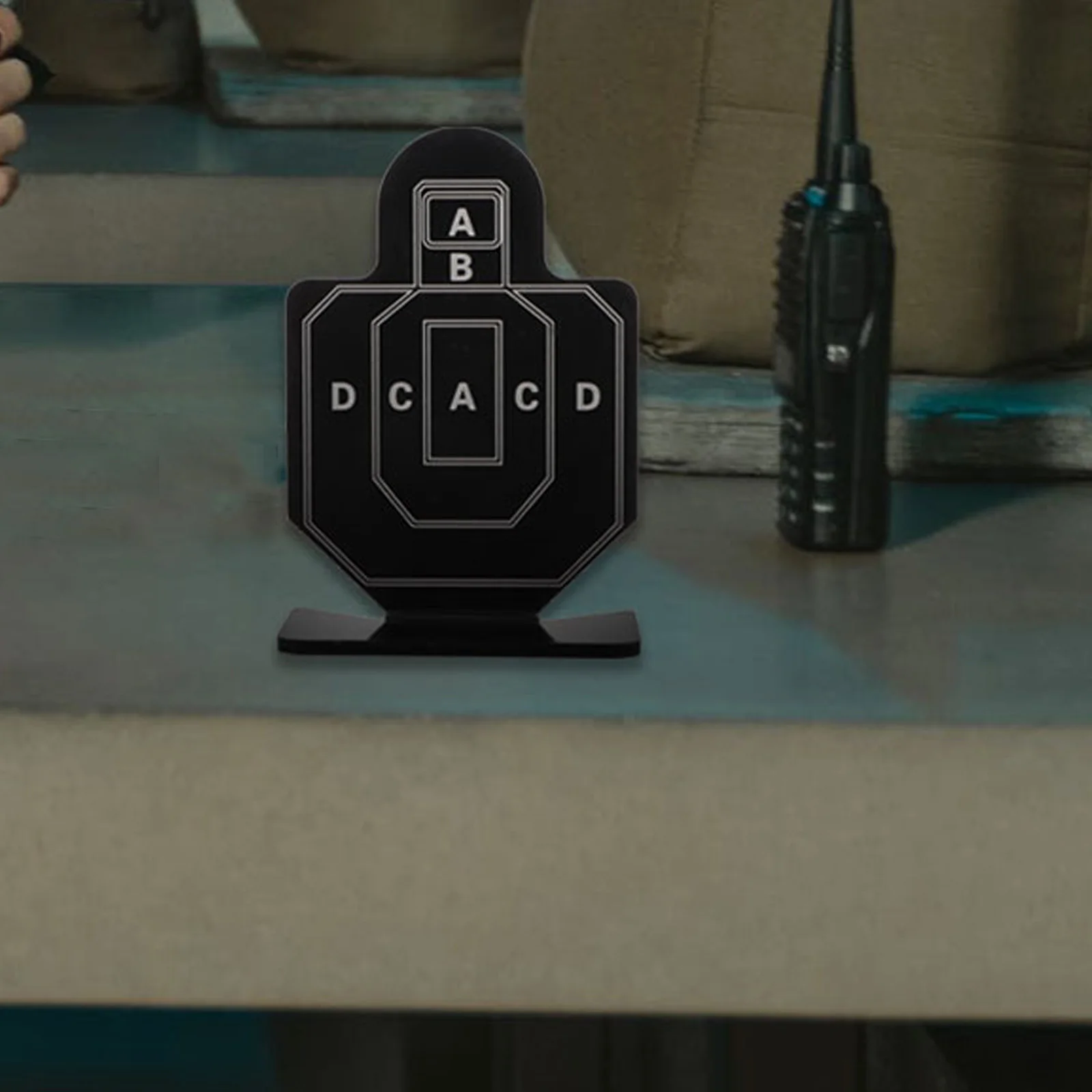 4pcs /Set Shooting Training Target Anti-Skid Base For Outdoor Sports Practice Alloy Kids Range Target Accessory