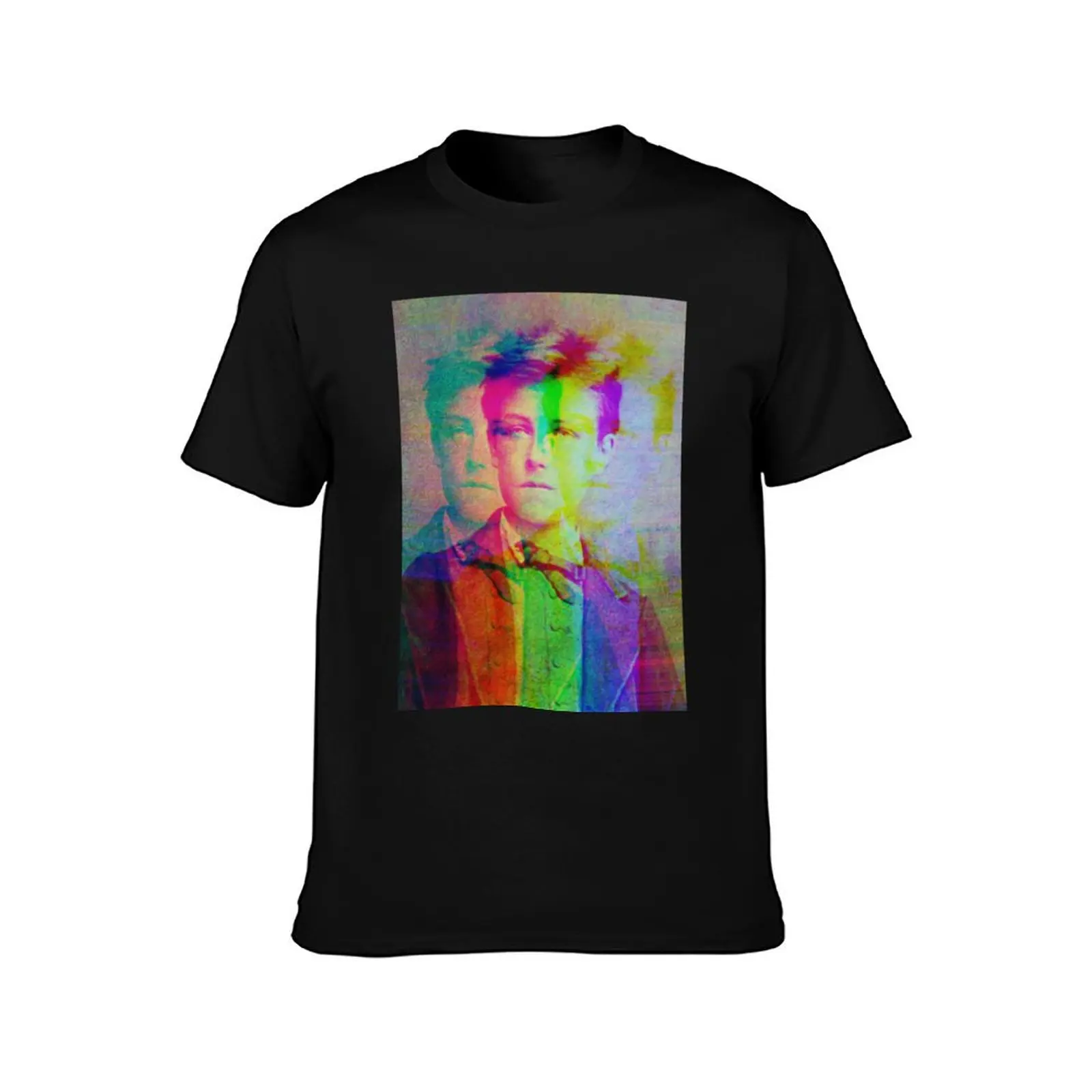 Arthur Rimbaud - French poet T-Shirt Anti-Fade Casual Tee Shirt