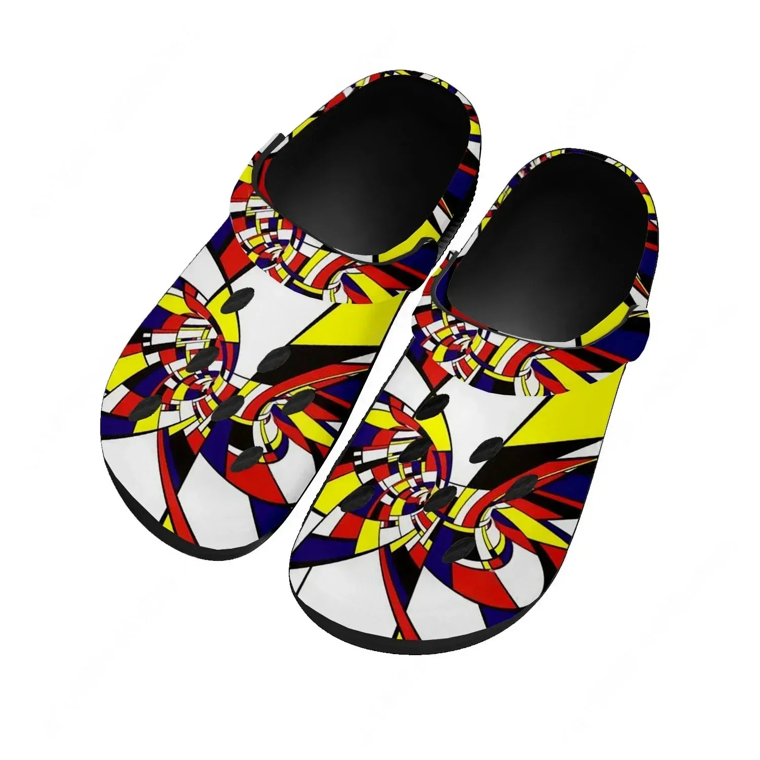 

Mondrian Abstract Art Aesthetic Water Shoes Mens Womens Fashion Home Garden Clogs Custom Sandals Beach Breathable Hole Slippers