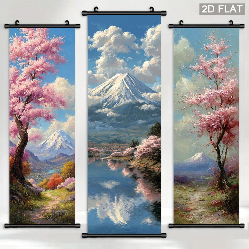 Mount Fuji Cherry Blossom Tape - Wall Scroll Tapestry recension och pris