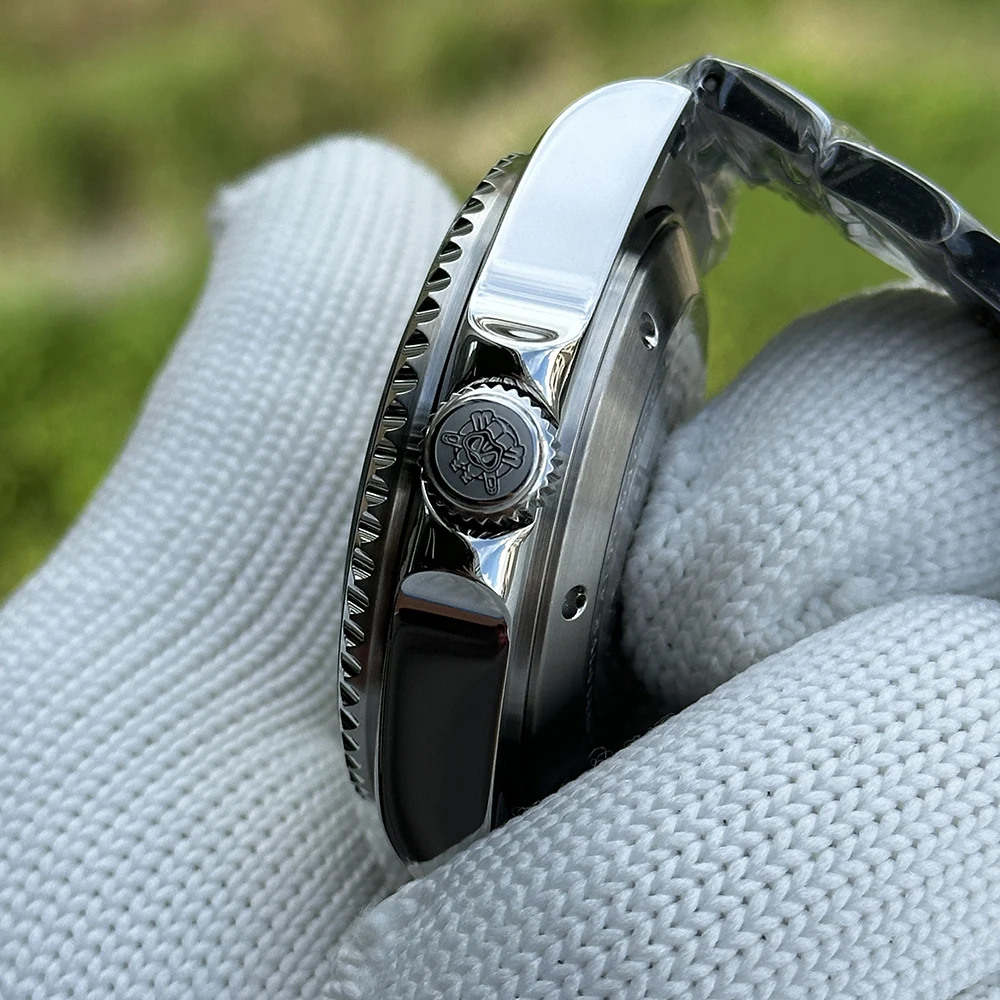 STEELDIVE SD1964GMT NH34 Watch 2025 White Dial 4 Hands Ceramic Bezel Insert Luminous Sappire Glass Automatic Mens Dive Watches