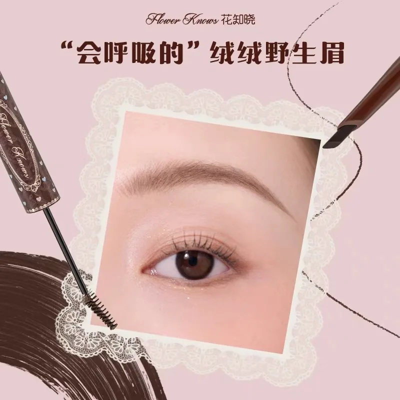 Flower Knows The Sweetie Bear Eyebrow Pencil Waterproof Natural Long Lasting 2 in 1 Eyebrow pencil Eye Makeup