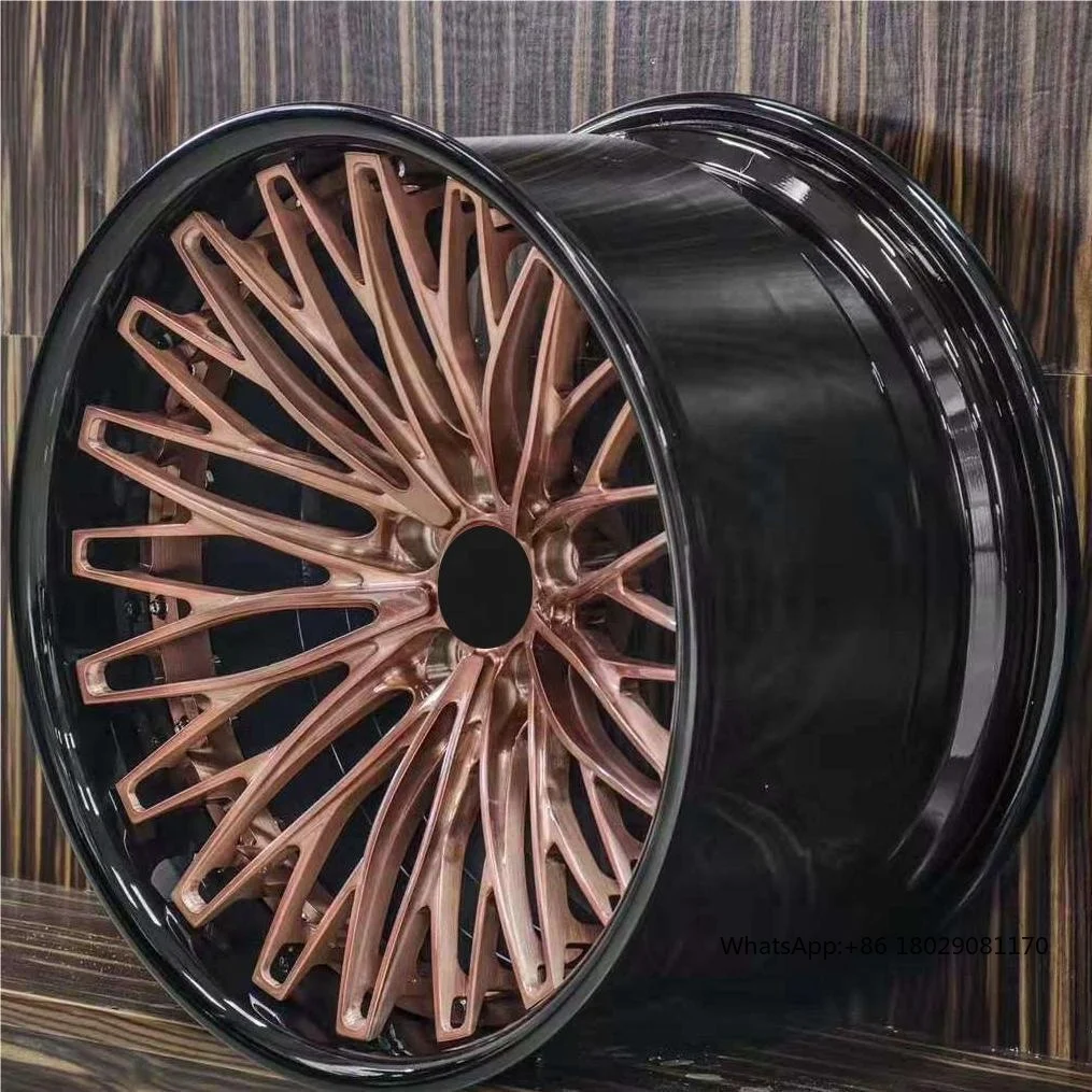 

Custom bronze Concave 16/18/19/20/21/23/26 inch 2 Piece Forged Wheels 5x120 Sport Alloy Rim for Porsche Ferrari Alfa Romeo