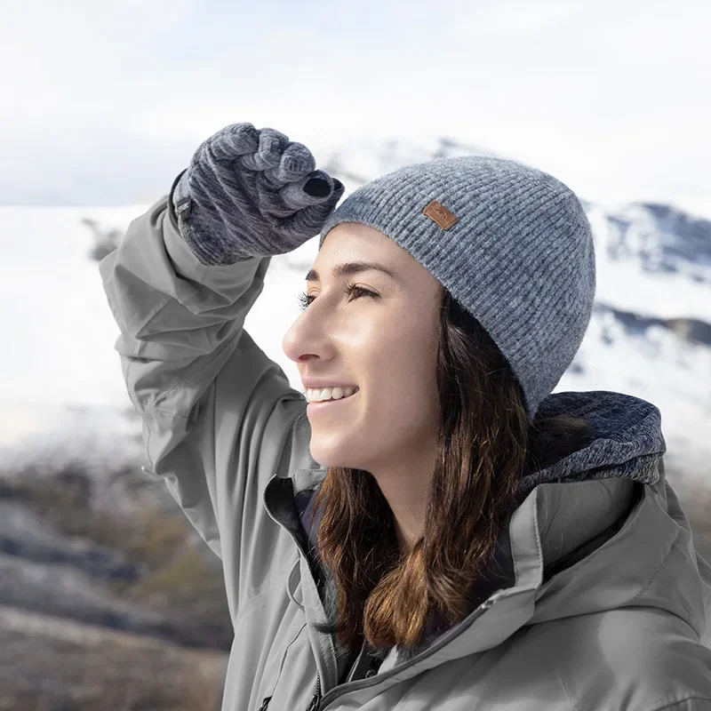 Naturehike-الصوف مطوية قبعة متماسكة الخريف والشتاء الرياضة في الهواء الطلق الدافئة الصوفية محبوك قبعة NH21FS551 الصوف قبعة قابلة للطي