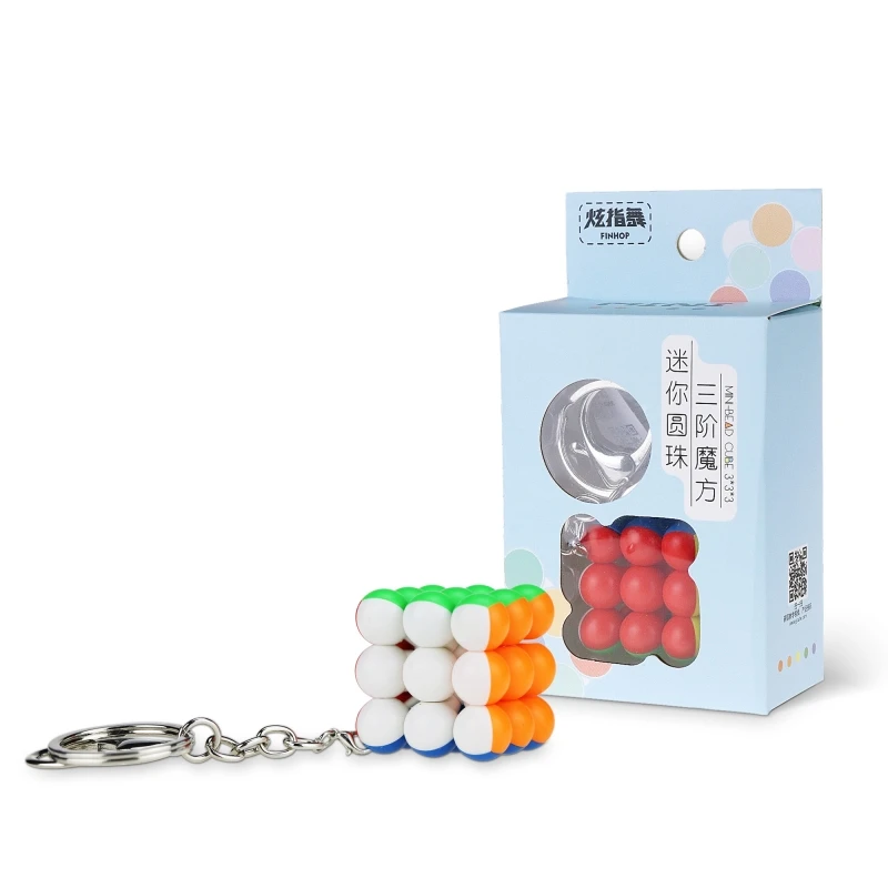 Yongjun YJ Mini Bead Cubes Aangepast speelgoed Plastic ABS Magische kubussen met sleutelhanger