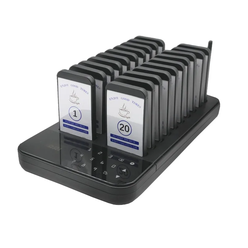 Wireless Paging System Waterproof Guest Queue Paging Waiter Coaster Vibrating Beeper Pager Restaurant Calling System view 2