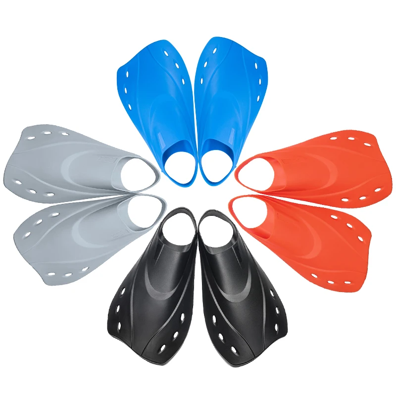 

Wave Sport Fins Water Sports Equipment Swimming Flipper Adults Rubber Swim Training scuba Short Bodyboard Fins