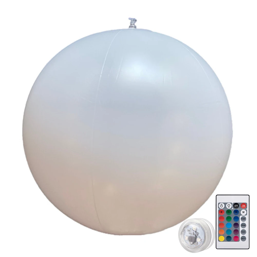 Garden Luminous LED Ball 16 Colors LED Glowing Balloon Swimming Pool Luminous Inflatable Balloon Beach Wedding Party Decoration