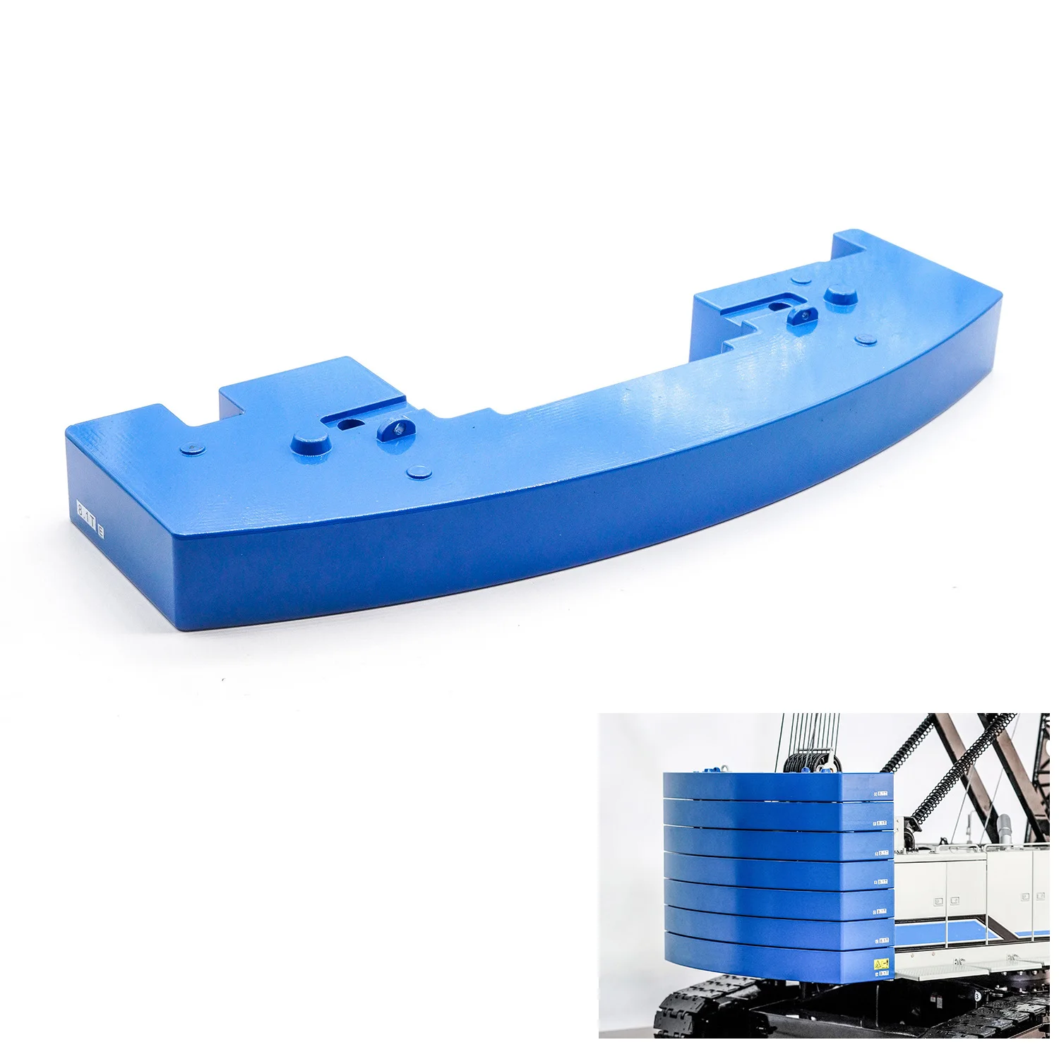 

1PC Metal Increasing Module Counterweight for 1/14 Remote Control Hydraulic Crawler Crane C1200 RC Tower Hoist DIY Model