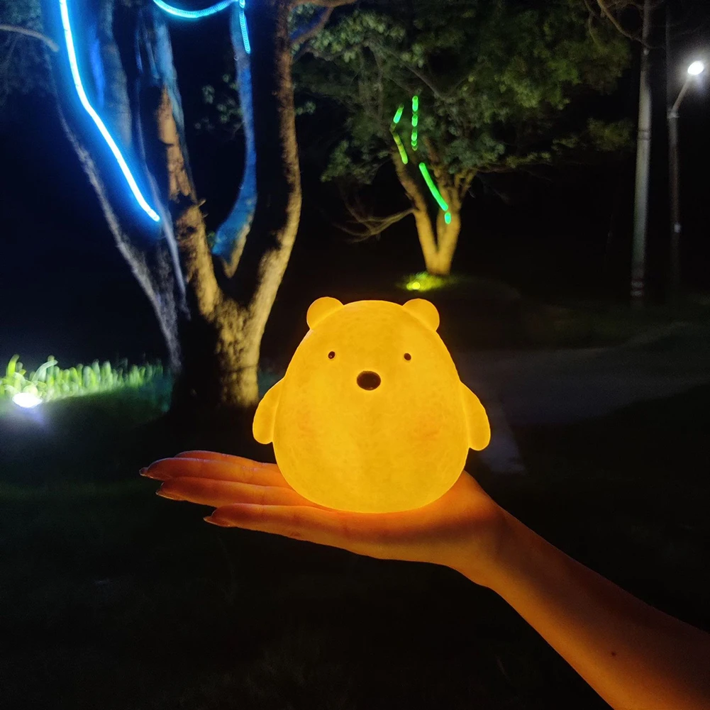 Led Eye-care Sleep Night Lamp Cute Animal Lights regalo di festa per bambini Sleeping luci Creative per lampada da tavolo per camera da letto