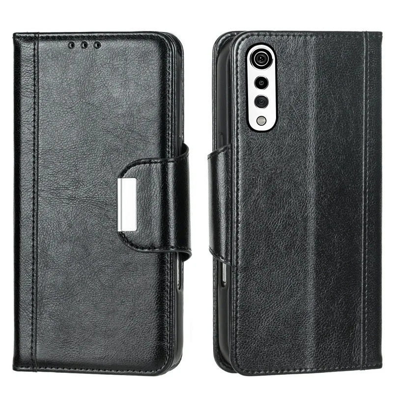 

Magnetic button PU leather Flip card Slot Wallet Cover For LG Velvet 2 Pro 5G shockproof phone Case