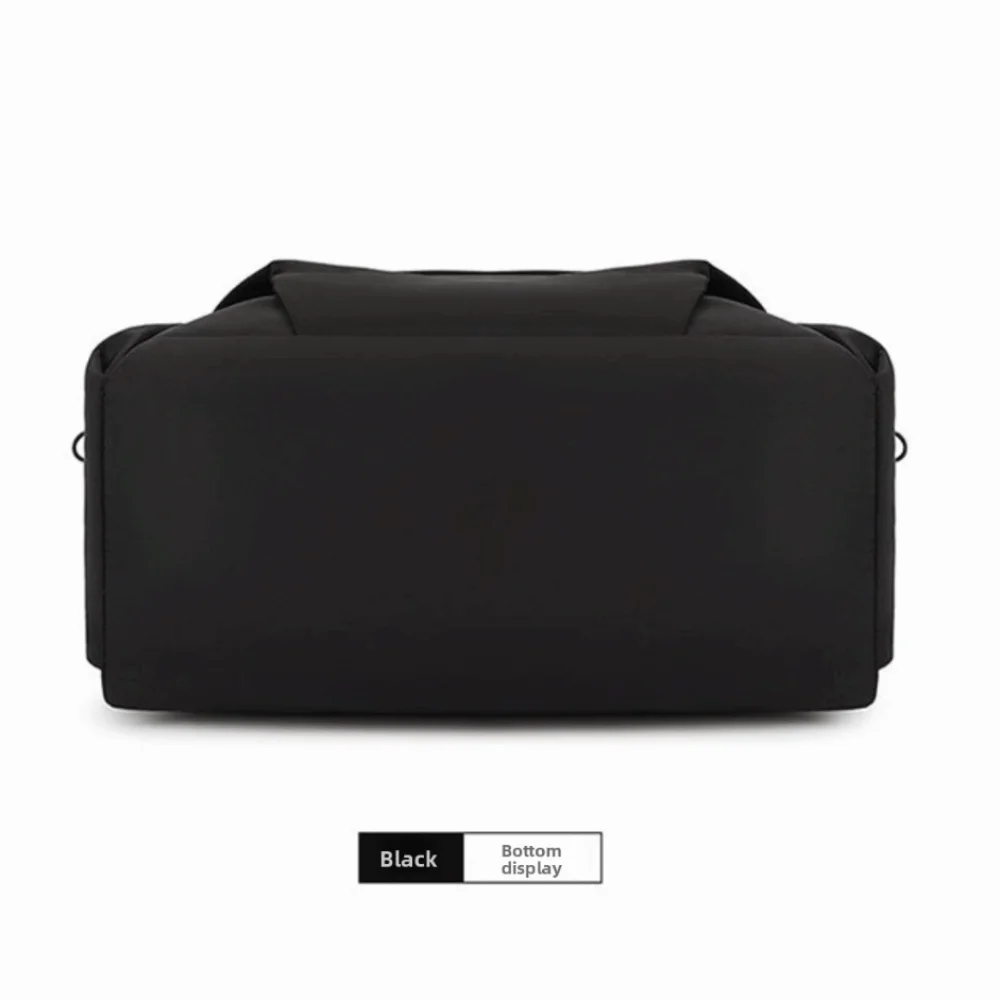 Portable Men Backpack Large Capacity Laptop Bag Student Backpack Solid Color Waterproof Oxford Cloth Backpack Student Daily