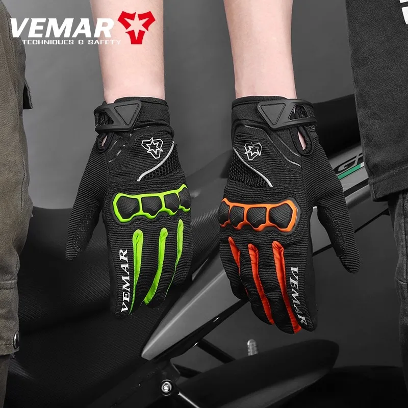 

Vemar Motorcycle Breathable Mesh Riding Gloves for Men & Women Touchscreen, Anti-Slip, Climbing & Off-Road Moto Racing Luvas