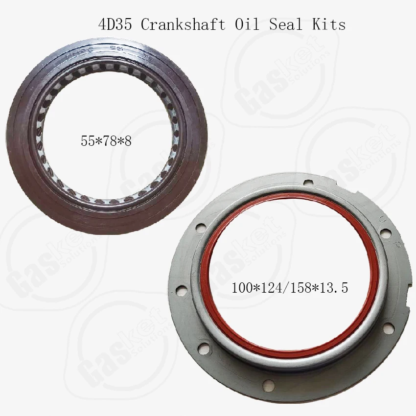 S2E S2E2 S3E2 S4S S6S S4K S6K S4L2 S6L 4D35 4D34 Front Rear crankshaft oil seal sets For Mitsubishi engine Parts AH3527E AS3930