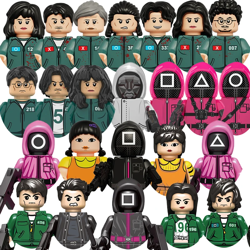 2026 NEUE Film Ziegel Ein Zwei Drei Holz Figur Spiel Bausteine Mini Action-figuren Bricks Pädagogisches Diy Spielzeug Geschenke