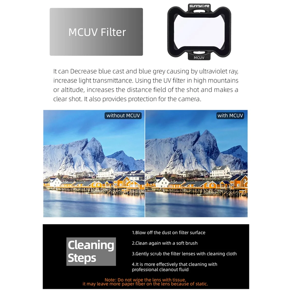 for AVATA 2 ND Filter Kit MCUV Filter ND 8 16 32 64 Filter Set Accessories for AVATA 2 A