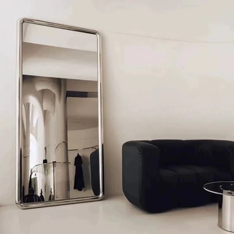 

Full-body full-length mirror, household vertical floor mirror, wabi-sabi mirror