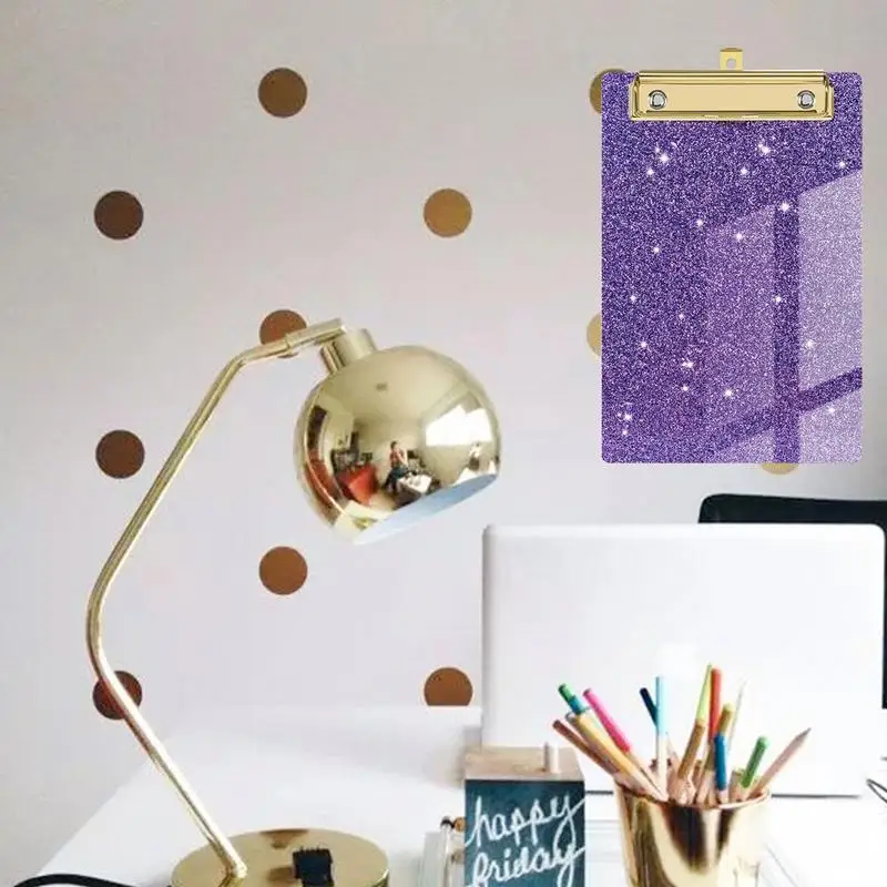 Colorful Clipboards Storage Clipboard Lightweight Low Profile Standard Letter Creative  Colorful Clipboards With Metal Clips