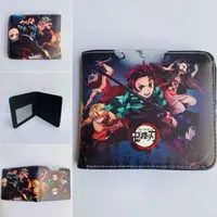 Anime Demon Slayer Kamado Nezuko Foldable Short Wallet Stylish and Simple Portable Coin Purse Cute Things for Girls and Boys