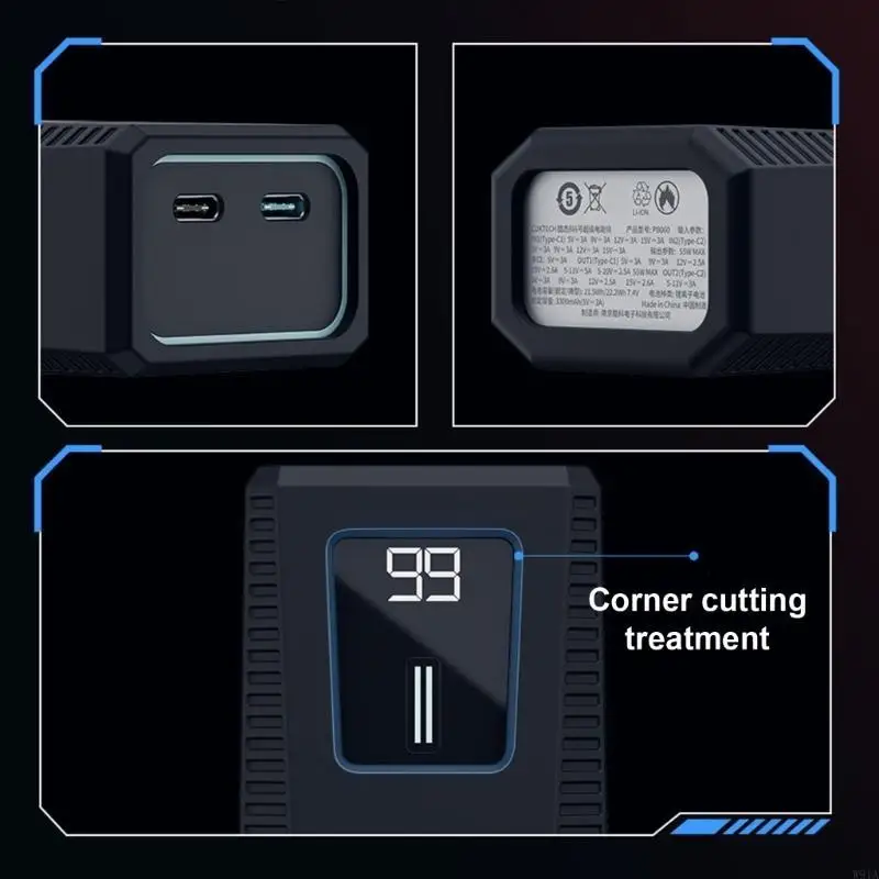 W91A غطاء واقي من السيليكون لـ Cuktech 6 ROD ROD Data Cable Storage Nonslip Cover Cover Case