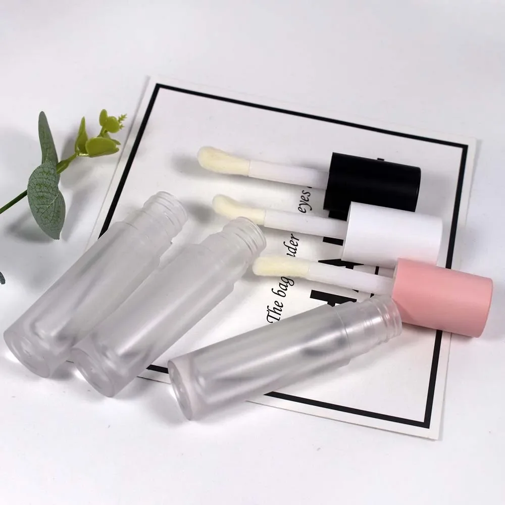 5ML Lip Gloss Empty Tube DIY Cosmetics Sample Container High Quality Mini Lip Gloss Bottle PU Matte Portable Lipgloss Tube