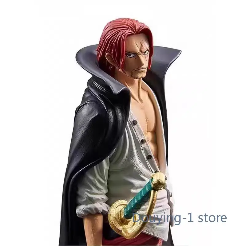 Bandai one piece anime figura filme rei vermelho do artista os hastes figura de ação brinquedos para crianças modelo ornamentos presente