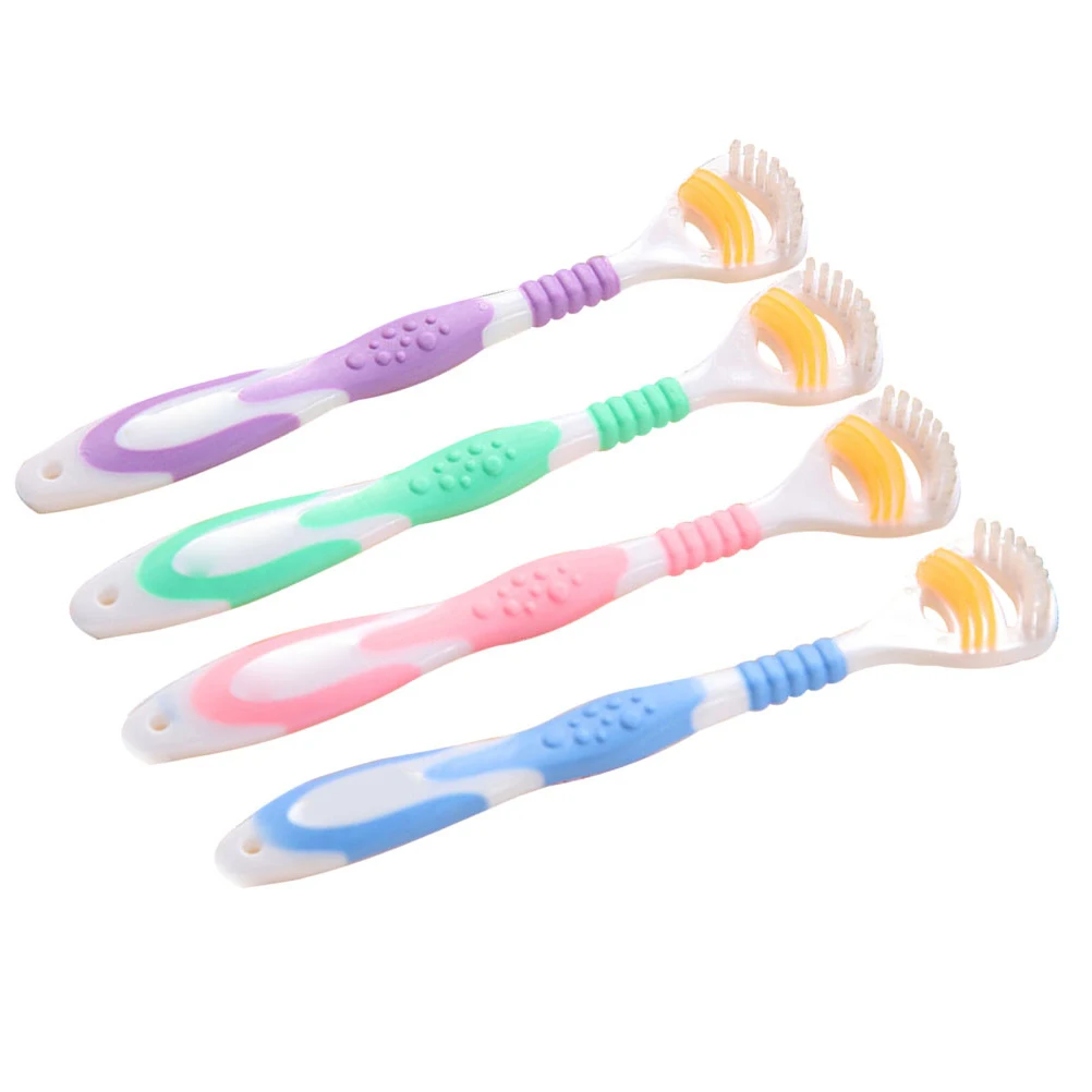 4 قطعة مكشطة اللسان الأنظف الغذاء الصف البلاستيك أداة تنظيف اللسان للتنفس الطازج العناية اليومية بالفم التحكم في الفم دائم #3