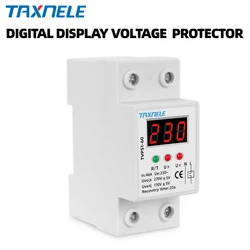 Din Rail Automatic Over Voltage and Under Voltage Protective Device Protection Relay 40A 63A 230V Voltage Protector