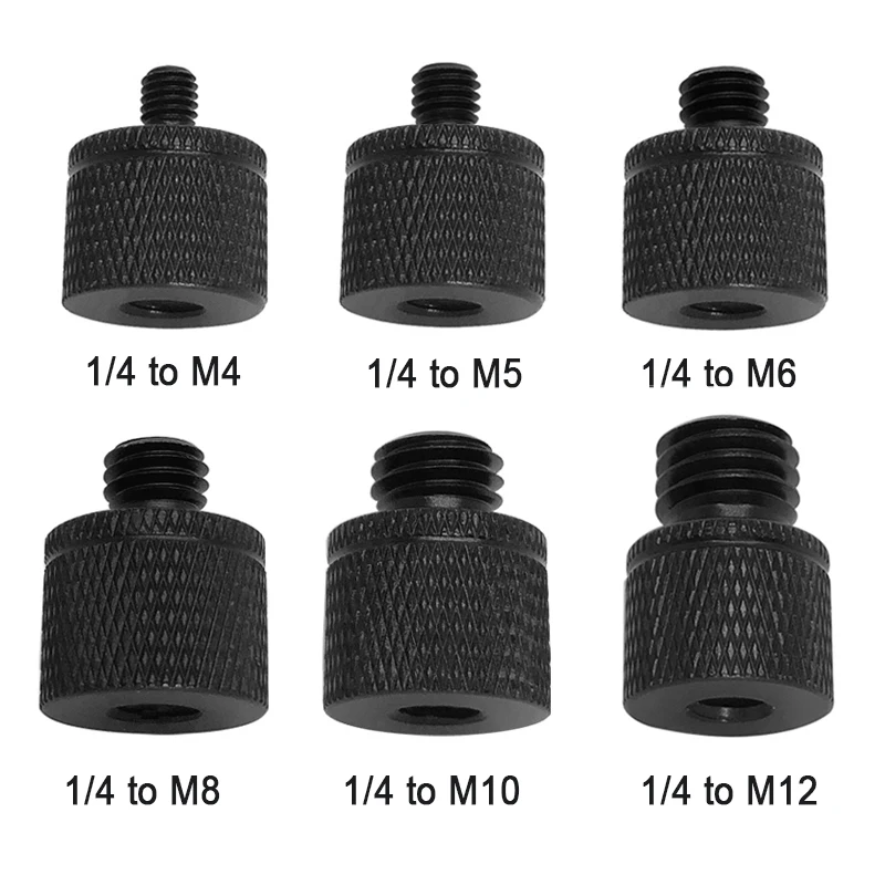 

1/4-20 to M4 M5 M6 M8 M10 M12 Conversion Screw Projector Bracket Adapter Ballhead Camera Tripod Photography Conversion Screw