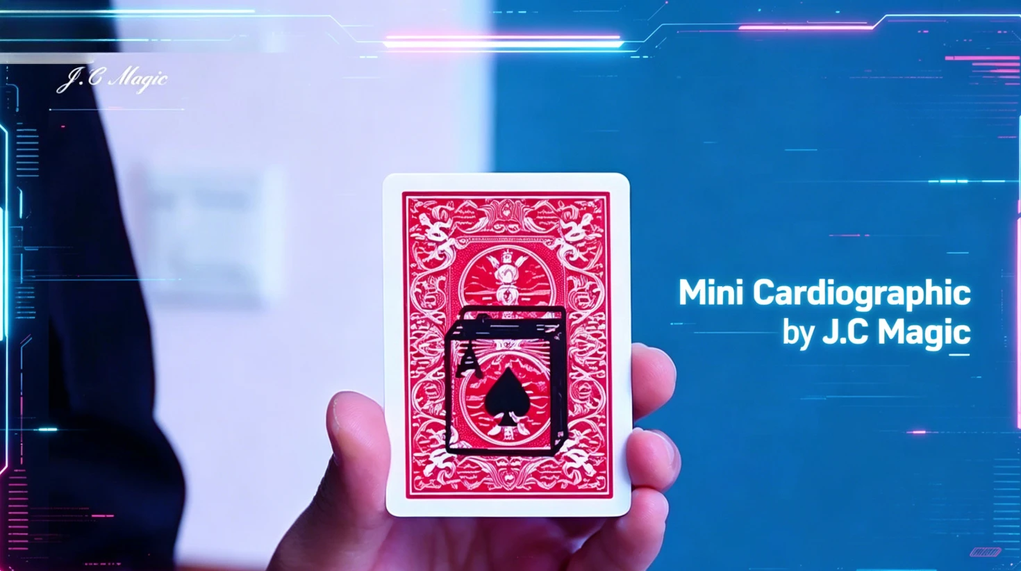 

Mini Cardiographic Deck Rising Card on Card Magic Tricks Close Up Magic Professional Magician Magia Tool Magie Prop Toys