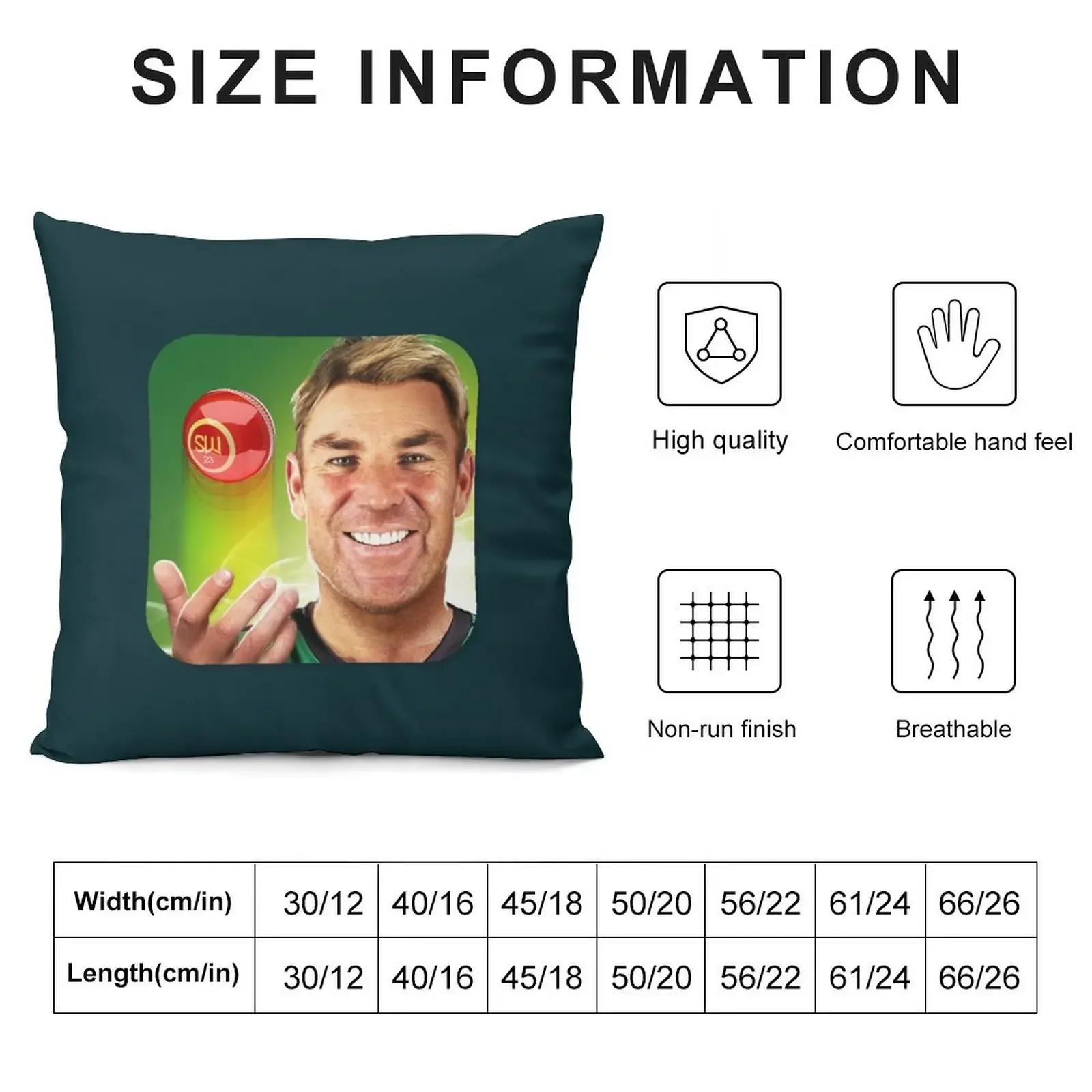 Shane Warne Throw Pillow ornamental pillows Sofa Cushion Cover Christmas Covers Christmas Pillow pillow