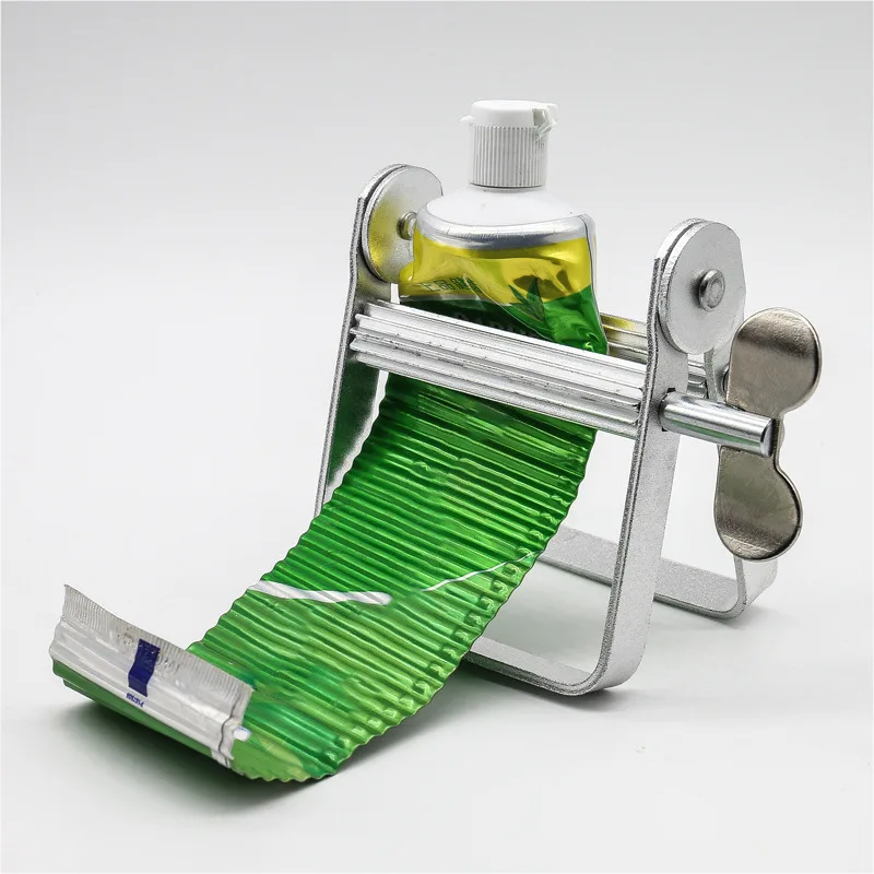 

1Pc Metal Toothpaste Dispenser - Manual Tube Squeezer Tool For Hair Color Dye And Paste Rolling Accessories