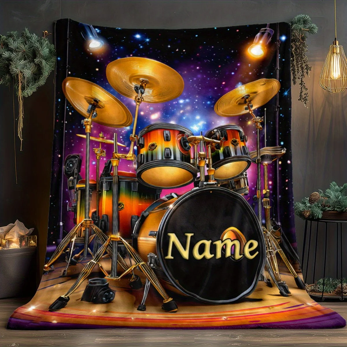 Personalized Drum Set Blanket  - огляд і ціна Galaxy Home Textiles