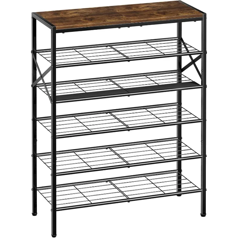 

6-Tier Metal Shoe Rack Organizer Shoe Storage for Entryway 18-24 Pairs Narrow Shoe Rack for Closet Heavy-Duty Rack