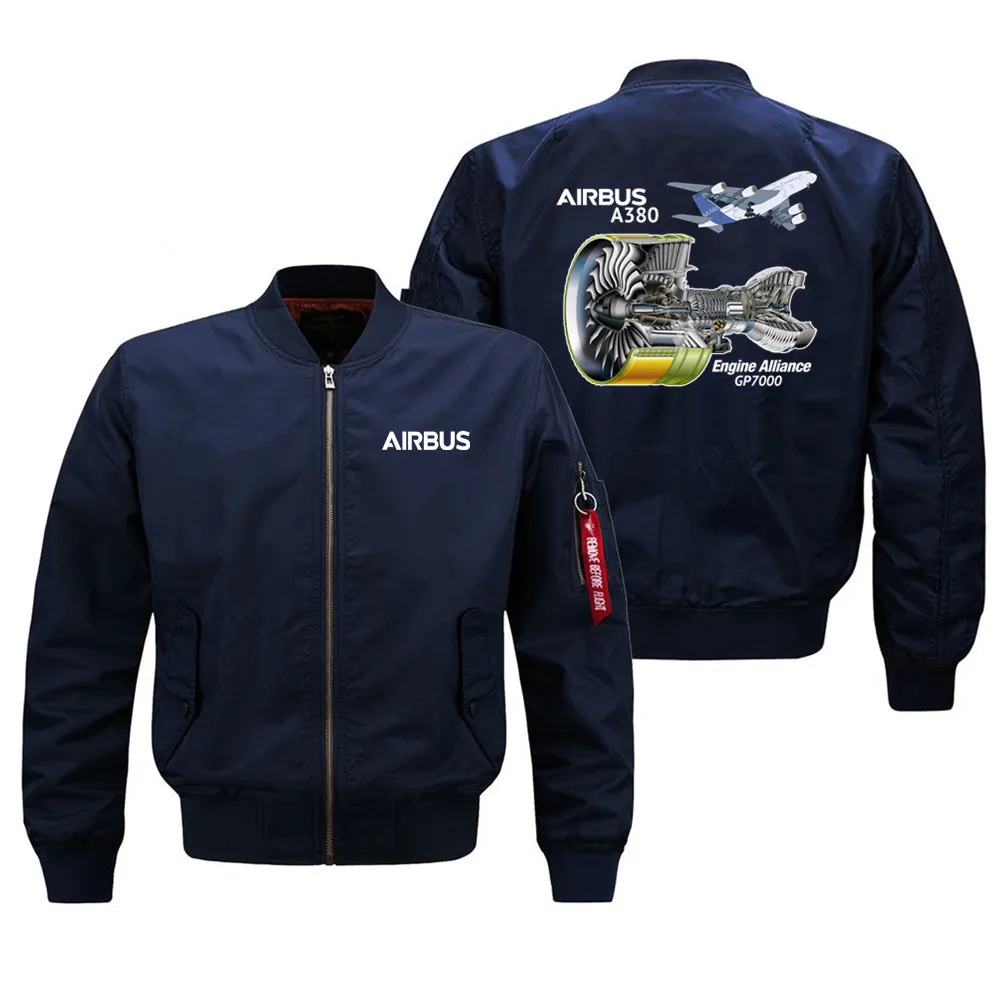 

2024 Top Quality Airbus A380 & GP7000 Engine Spring Autumn Winter Mens Jackets Coats Pilot Jacket Man Coats Jackets S-8XL