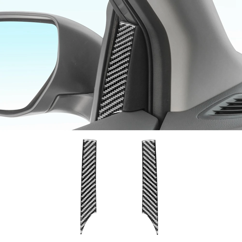 Carbon Fiber Car Inner A Pillar Decorative Strip Trim for Sentra Sylphy 2016-2019