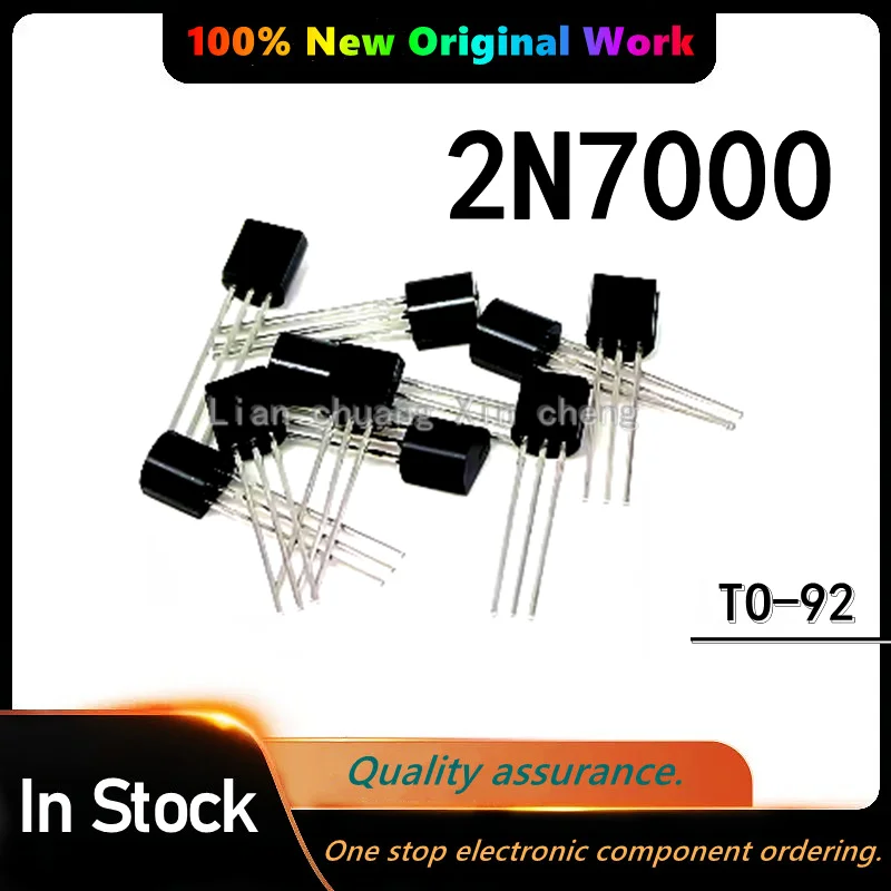 Puce IC, 2N7000 TO-92 N700, 100% d'origine, 50 pièces, nouvelle puce IC