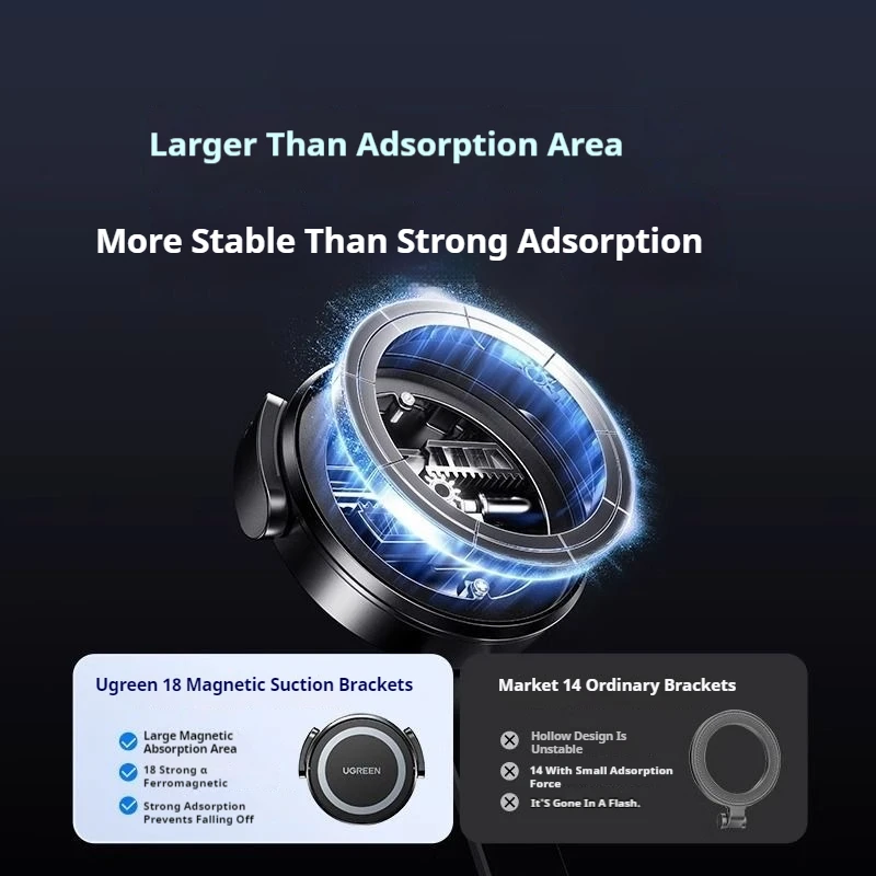 UGREEN Neck-Worn Mobile Phone Holder For Video Recording Vlog Selfie Hands-free Phone Neck Holder Chest Mount For iPhone Android