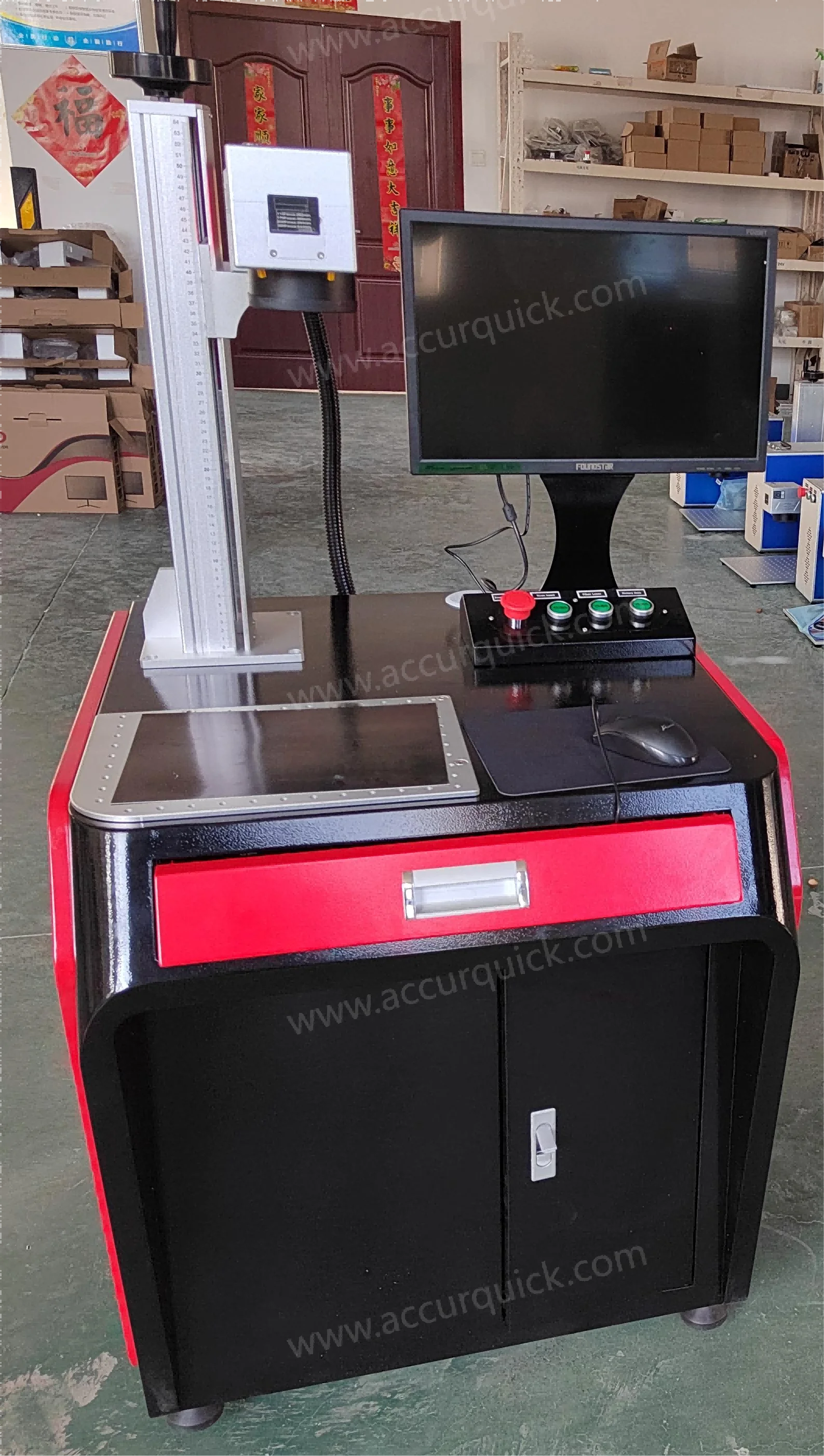 

High Accuracy Laser Metal Engraving Marking Machines with Fix table