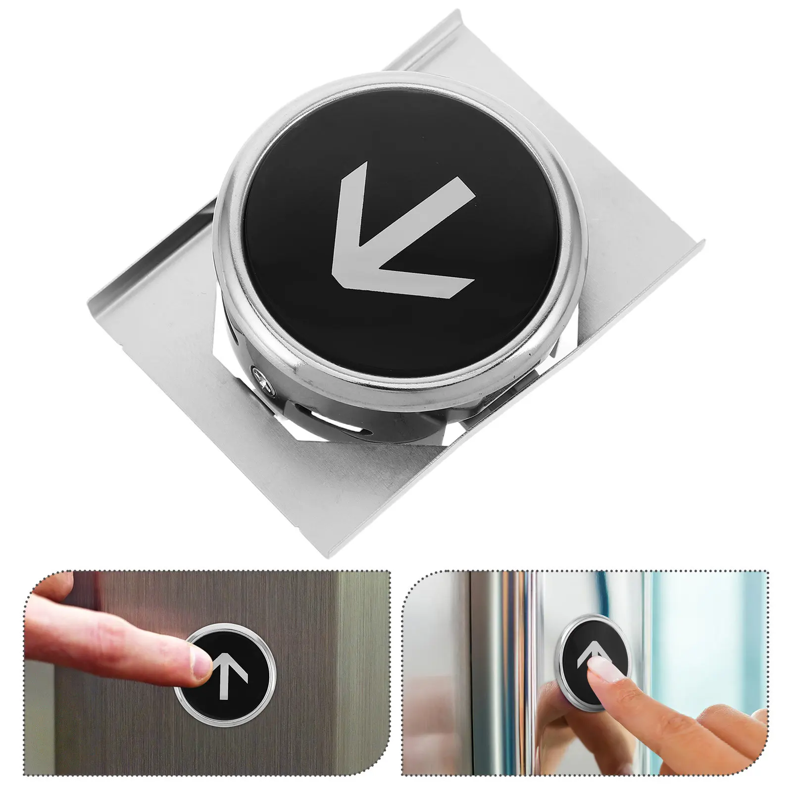 Bouton d'ascenseur rond en métal de remplacement pour panneaux d'ascenseurs commerciaux et résidentiels, accessoires d'ascenseur, boutons