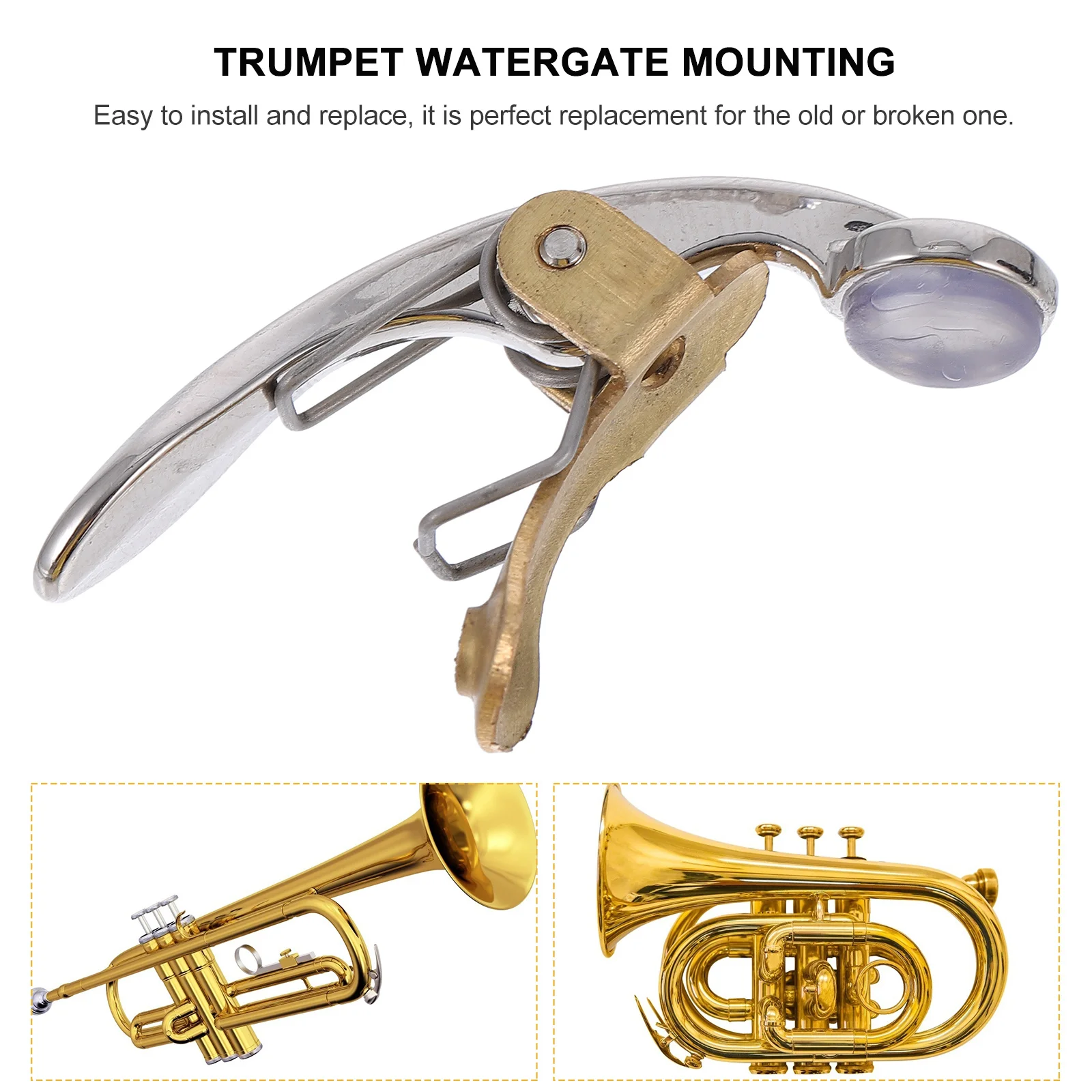 

1 pc Trumpet Watergate Key High-Quality Copper Drain Fitting For Trumpet French Horn Tuba Small Durable Sturdy Replacement